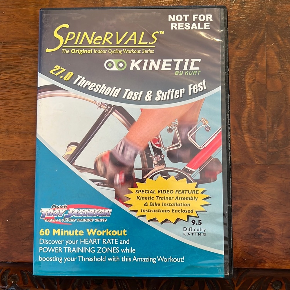 Fitness DVD- indoor cycling. Spinervals Kinetic by Kurt.